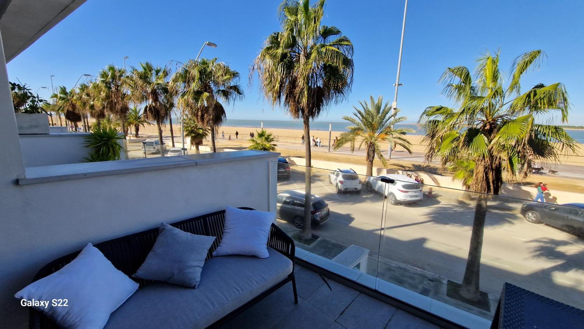 Ferienwohnung Boutelou Playa Con Vistas Al Mar Sanlúcar de Barrameda Exterior foto