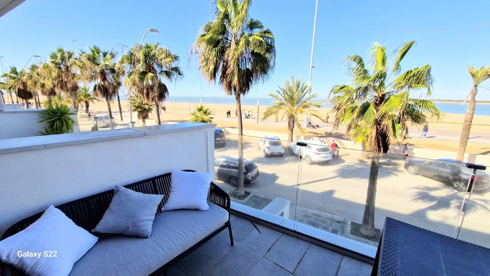 Ferienwohnung Boutelou Playa Con Vistas Al Mar Sanlúcar de Barrameda Exterior foto